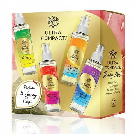 Ultra Compact Set of 4 Body Mists