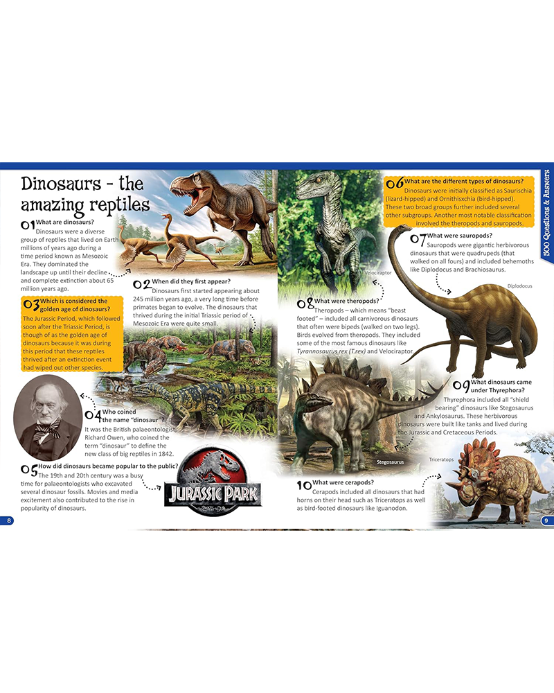 500 Questions & Answers - Dinosuars