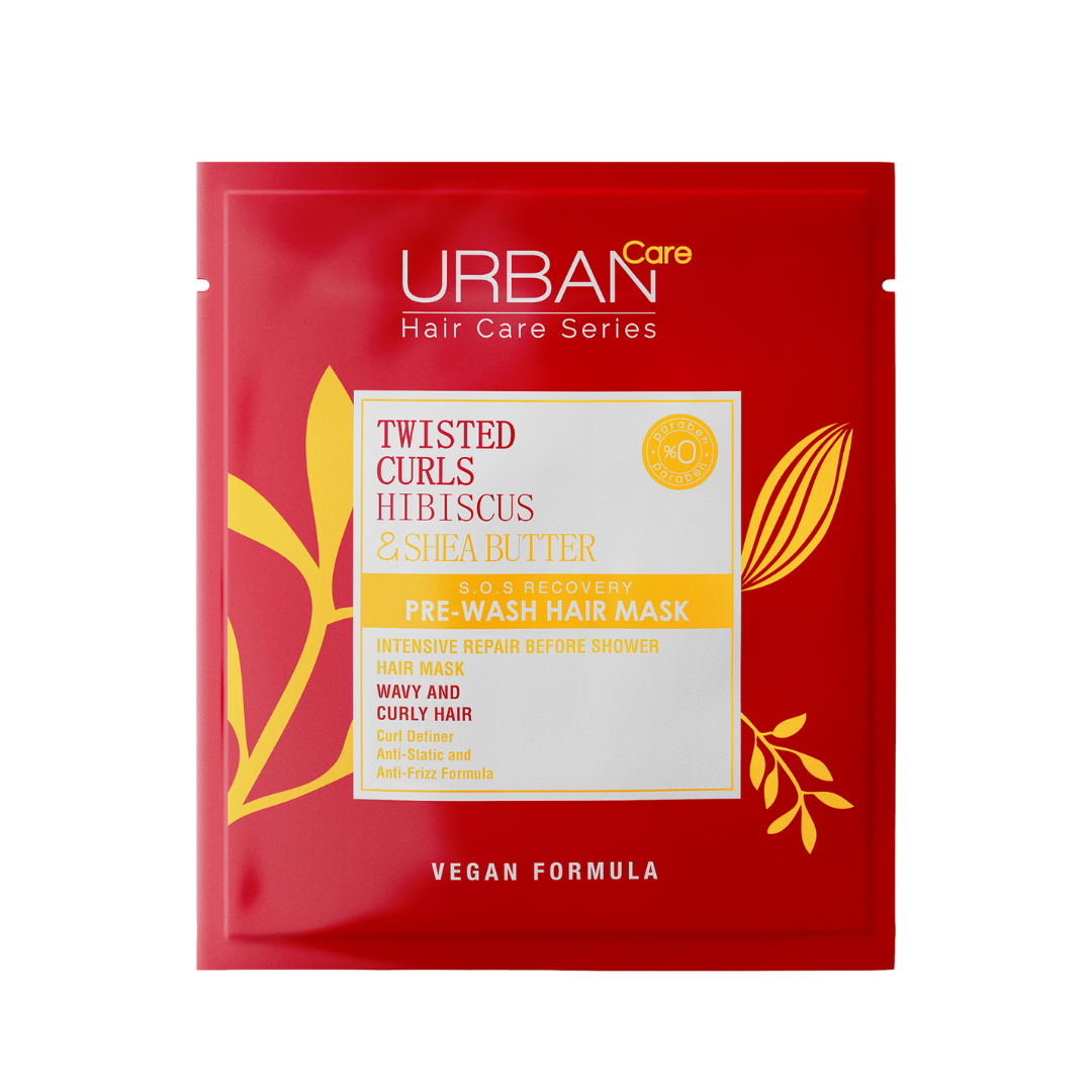 Masque capillaire Urban Care Twisted Curls hibiscus et beurre de karité 50 ml