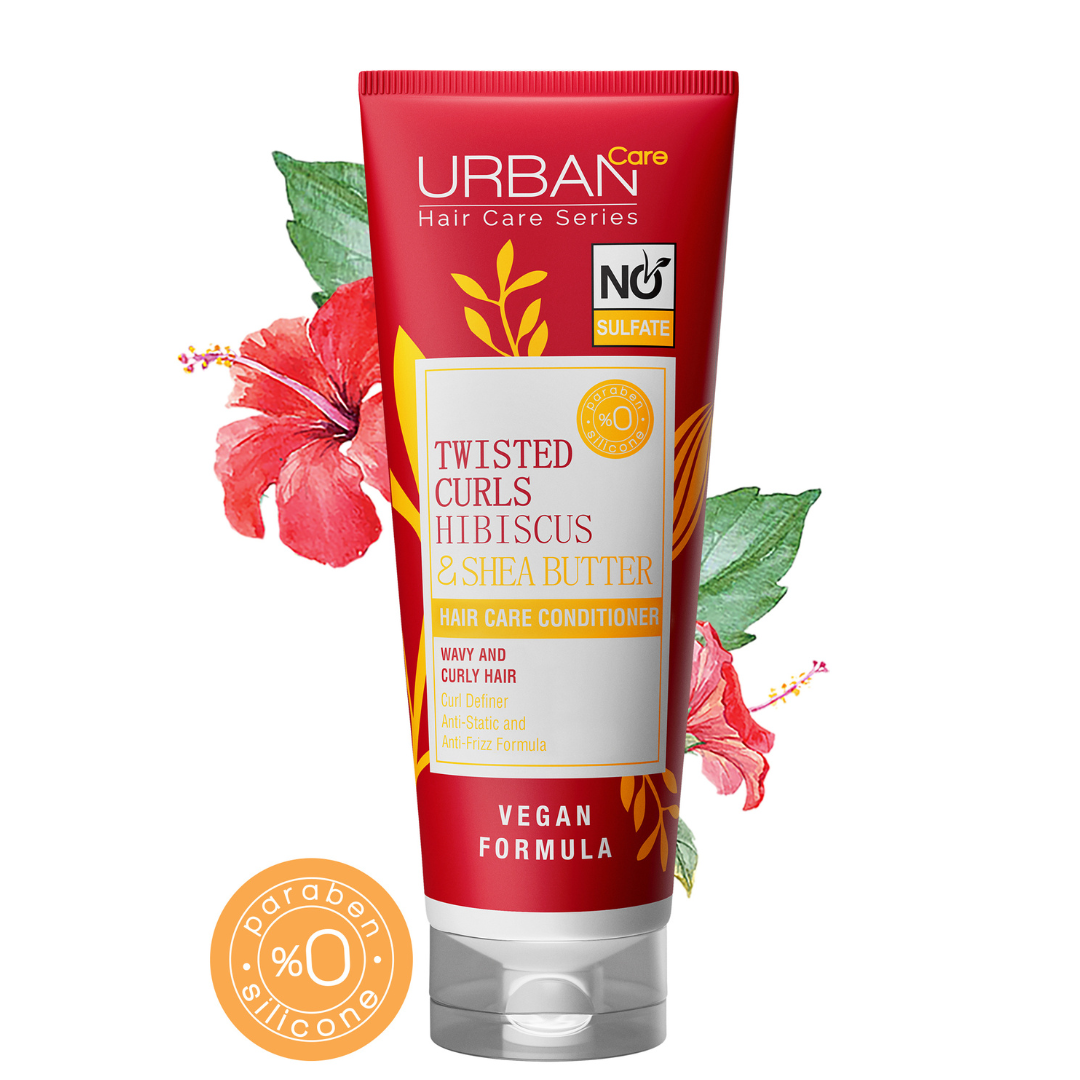 Flacon d’après-shampooing Urban Care Twisted Curls hibiscus et beurre de karité 250 ml
