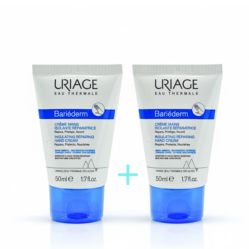 Uriage Bariederm Hand Cream 2x50ml Pack