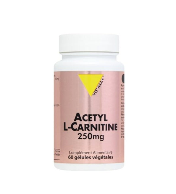 Flacon Vit'All+ Acétyl L-Carnitine 250 mg, 60 gélules