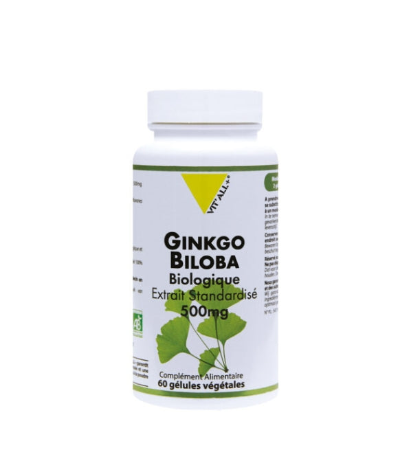 Vit'all+ Ginkgo Biloba 500 mg – 60 Capsules
