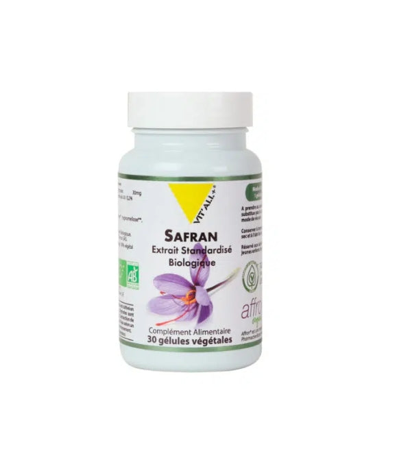 Vit'All+ Safran 30 mg, boîte de 30 gélules