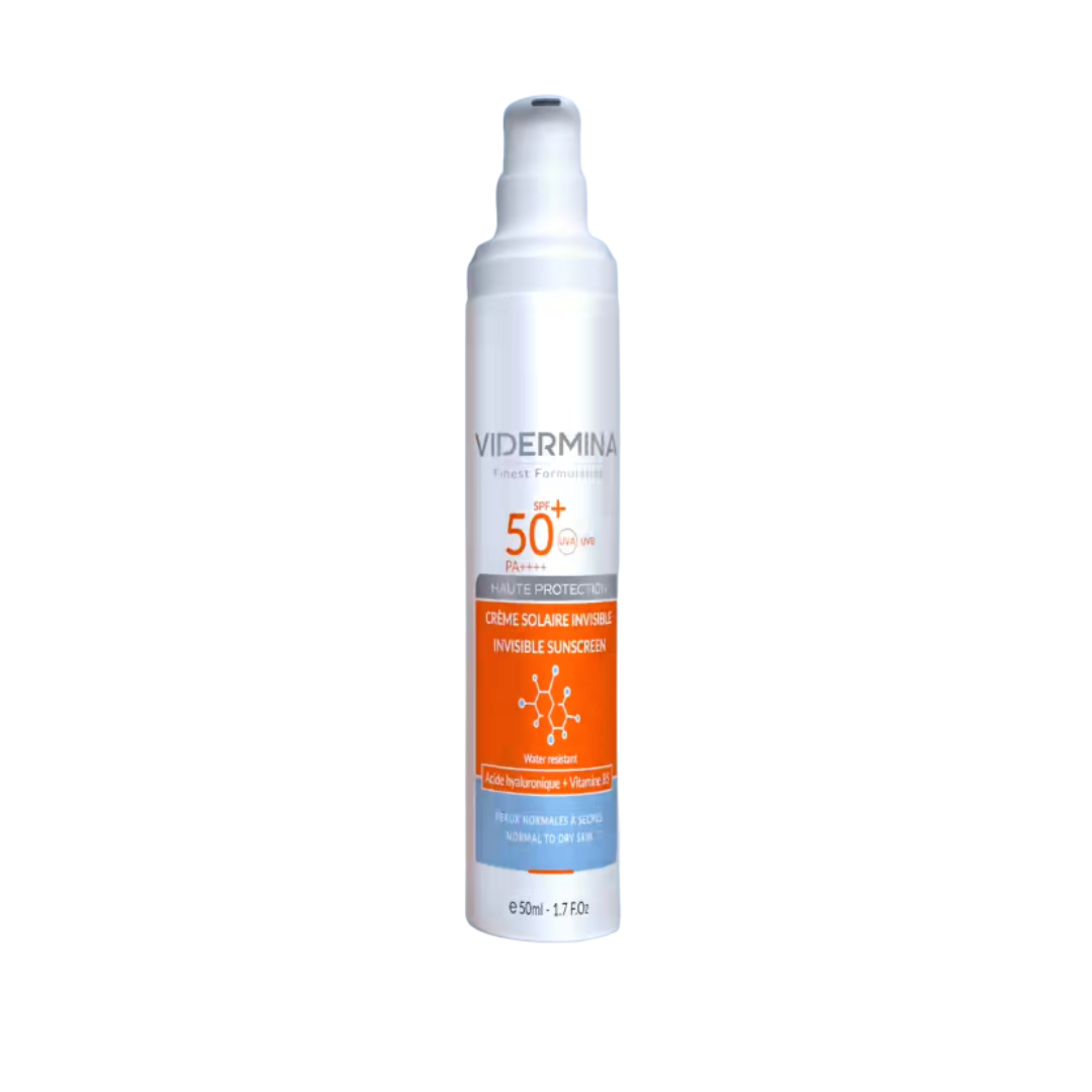 Vidermina écran solaire invisible SPF50+ peaux sensibles 50 ml