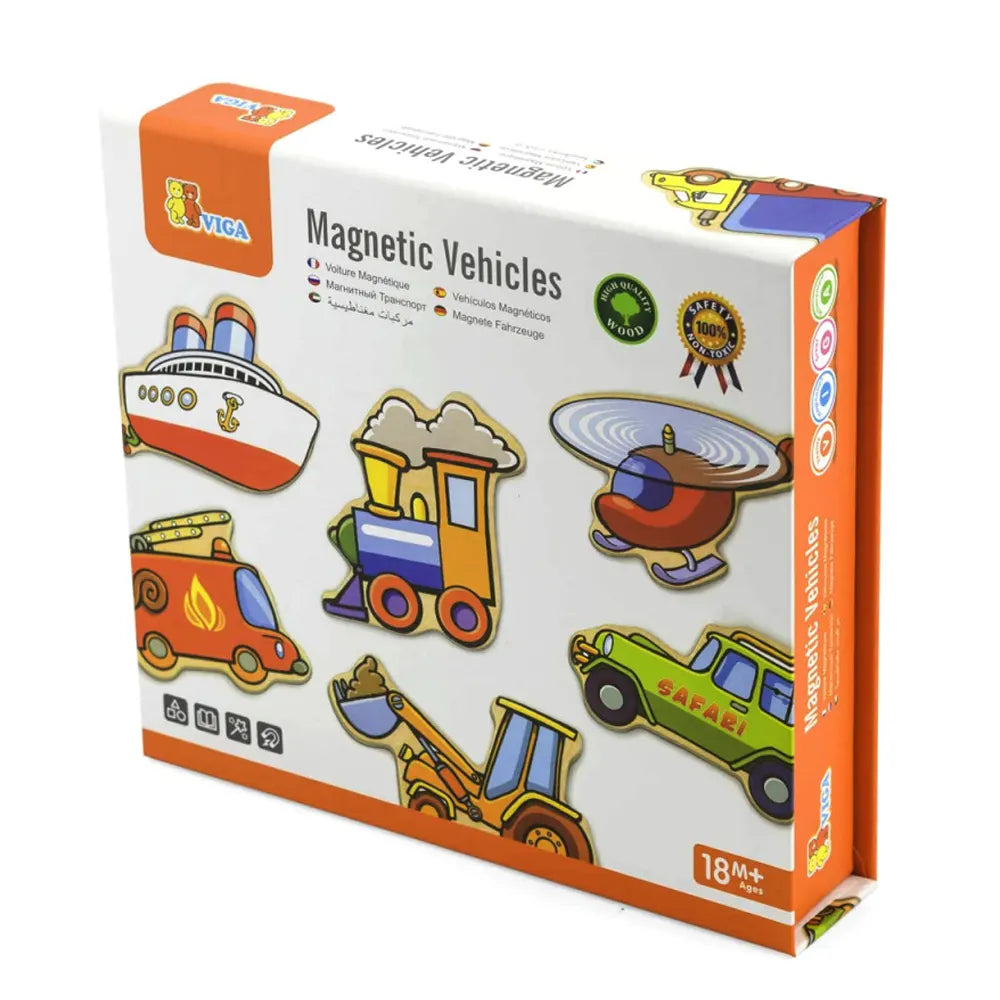Viga Toys Vehicle Magnets 20 Pieces – 18M+
