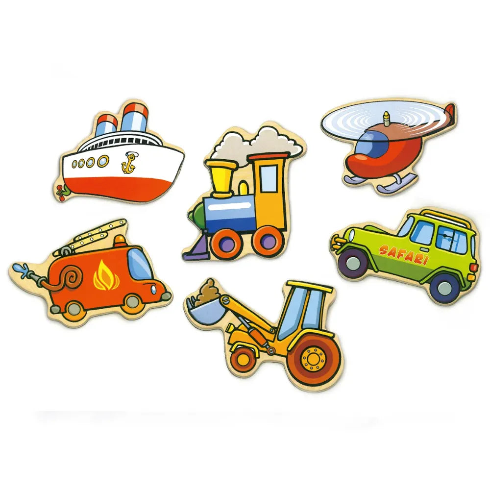 Viga Toys Vehicle Magnets 20 Pieces – 18M+
