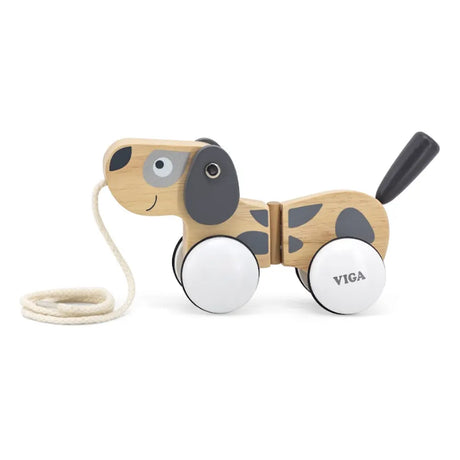 Viga Toys Chien à Tirer en Bois – 18M+