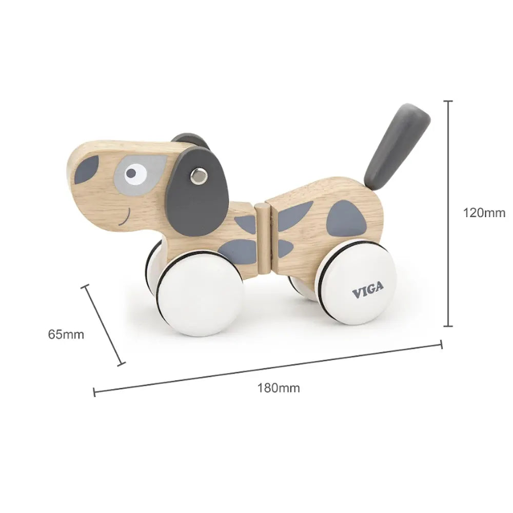 فيغا تويز كلب خشبي للسحب – +18 شهر