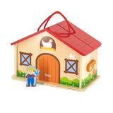 Viga Toys Ferme en Bois avec Animaux et Accessoires – 2A+
