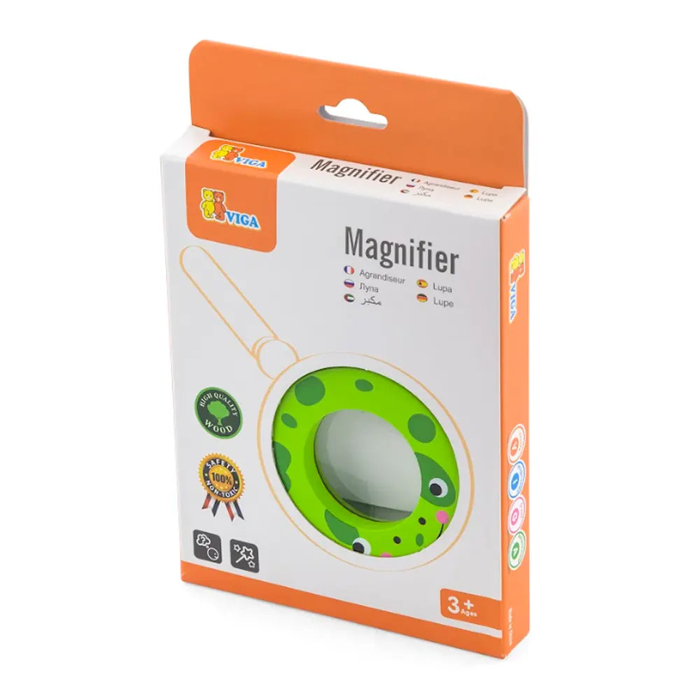 Viga Toys Loupe en Bois Grenouille – 3A+