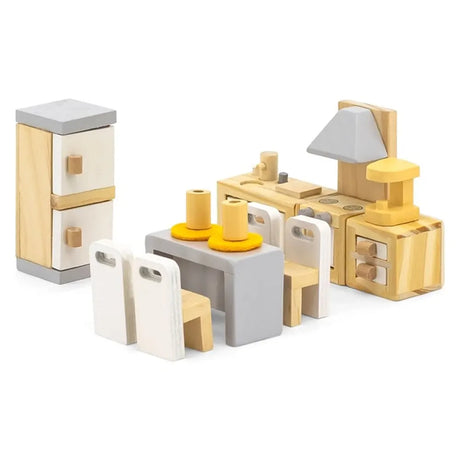 Viga Toys PolarB Meubles Cuisine et Salle à Manger en Bois - 3A+