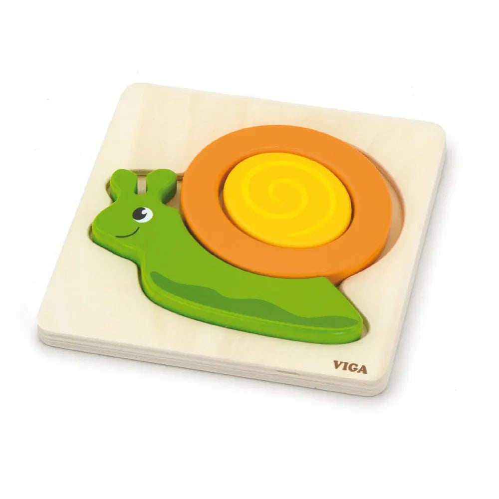 Viga Toys Rompecabezas de Bloques Caracol - 18 meses+
