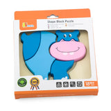 Viga Toys Rompecabezas de Bloques Hipopótamo - 18 meses+