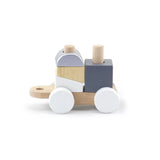 Viga Toys Tren de Arrastre y Apilable de Madera – 18 meses+