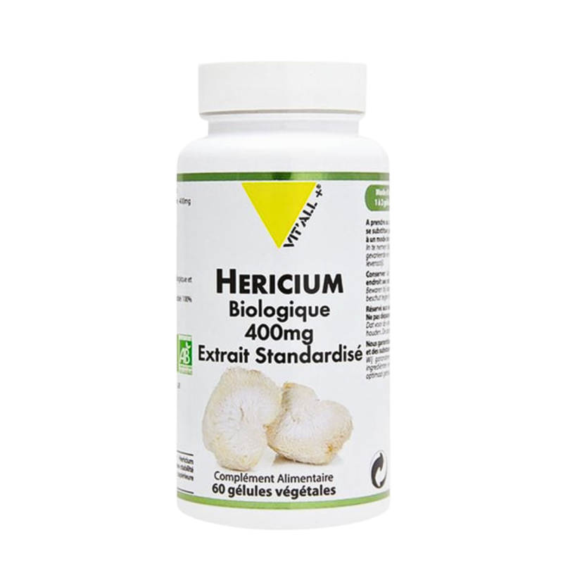 Vit'all+ Organic Hericium 400mg 60 Capsules