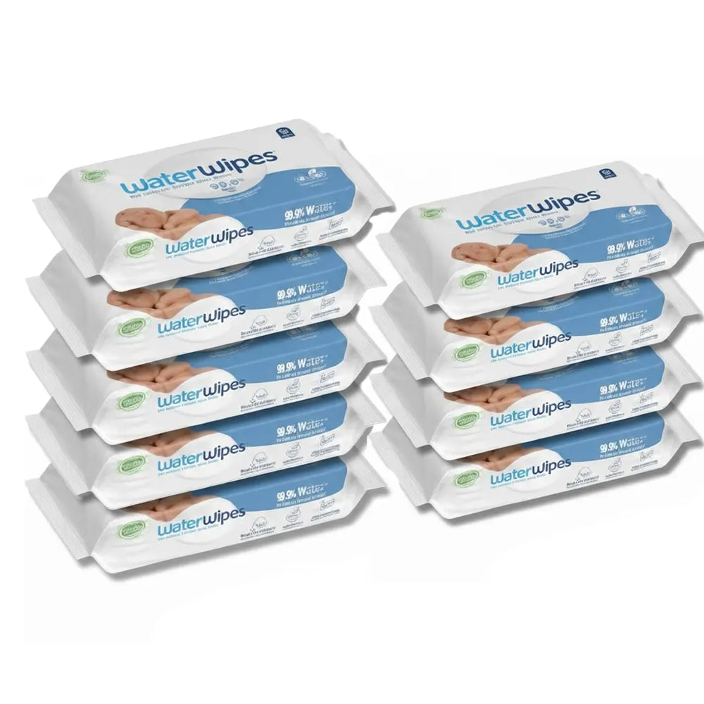 WaterWipes Baby Wipes Pack 9 x 60 Wipes