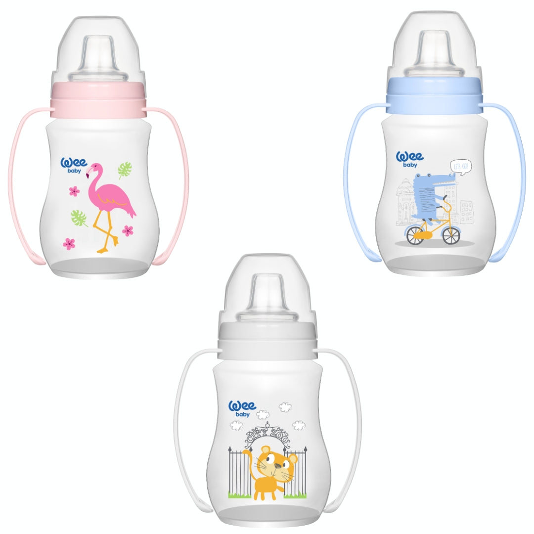 Tasse anti-fuite WeeBaby 250 ml avec poignées