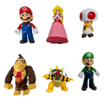 Set of 6 Mario Bros Figurines 3 Years+