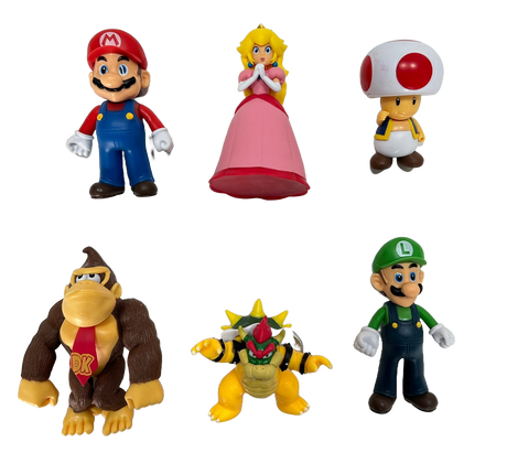 Set de 6 Figurines Mario Bros 3A+