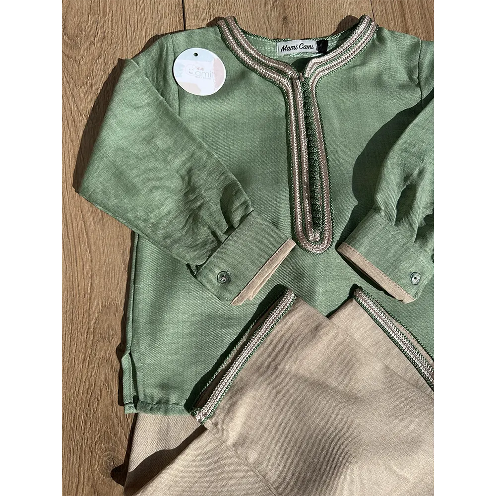 Jabadour Garçon Vert Pastel - Mami Cami - Tendance & Confortable