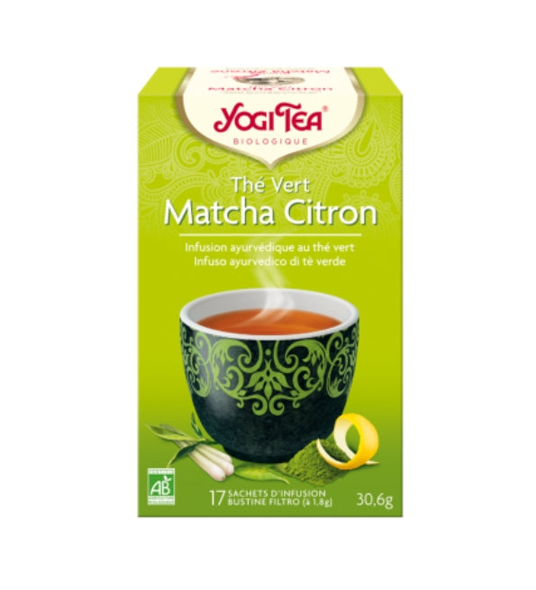 YOGI TEA TÉ VERDE MATCHA LIMÓN 17 X 2G