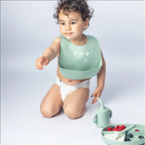 YUMMY Coffret Repas Silicone 6M+ - Vert Pastel