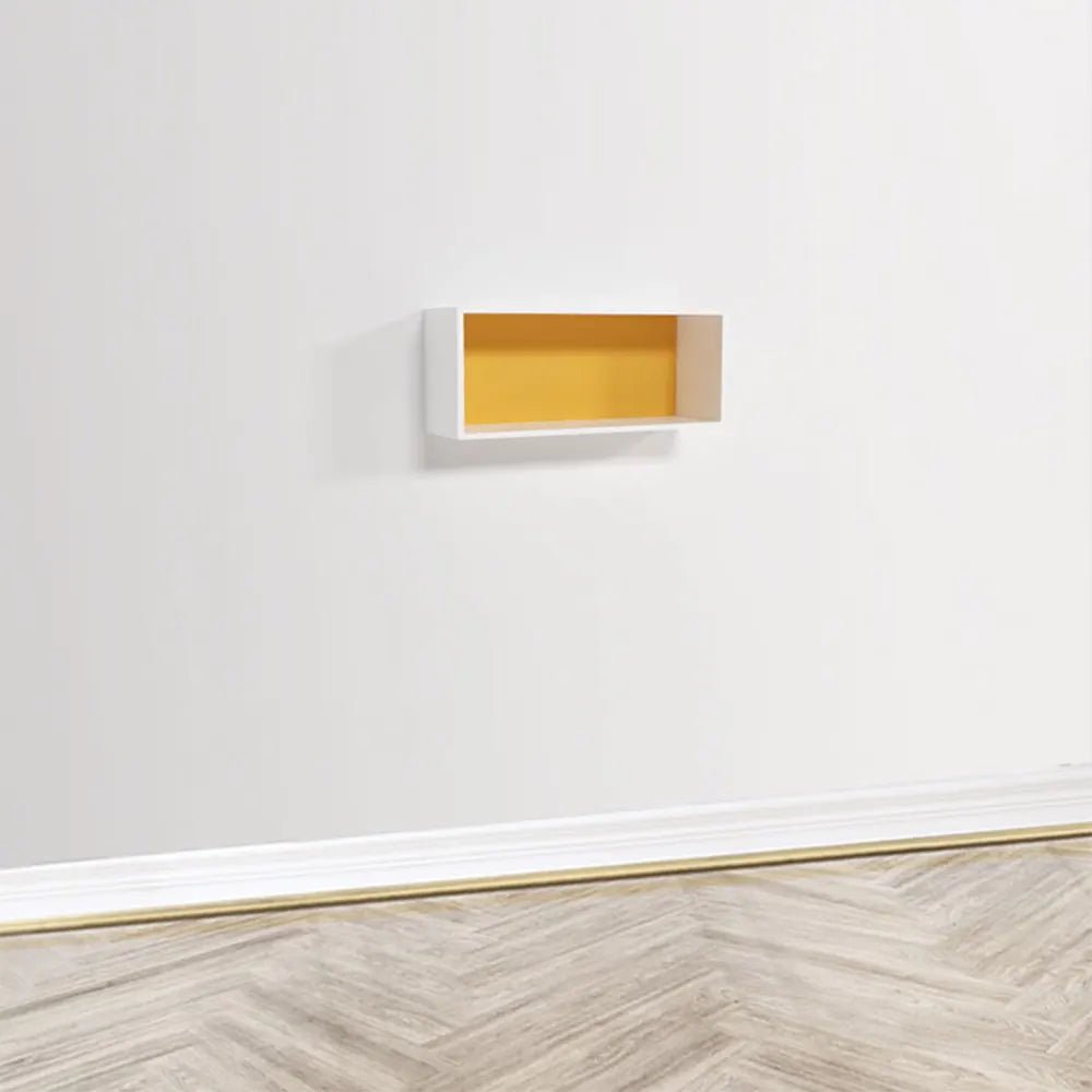 Wlidaty Home Cube Mural Fond Jaune 42x18 cm