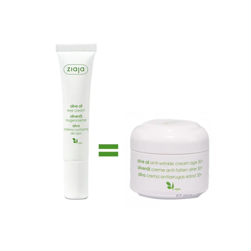 Ziaja Natural Olive Oil Pack – Anti-Wrinkle Cream 50 ml & Eye Contour Cream 15 ml