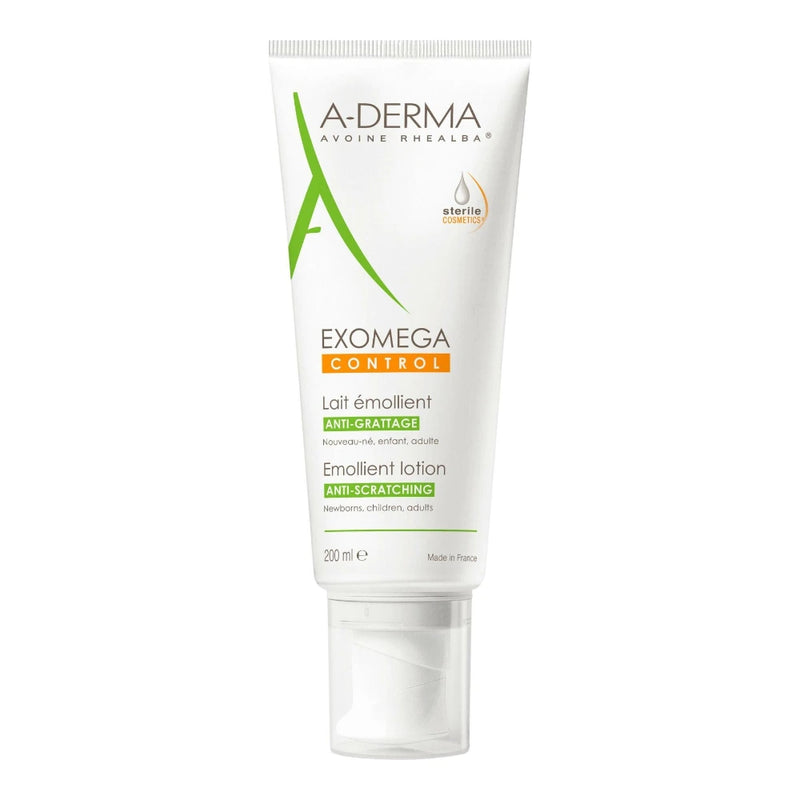 A-Derma Exomega Control حليب مطرّي مضاد للحكة معقم 200 مل