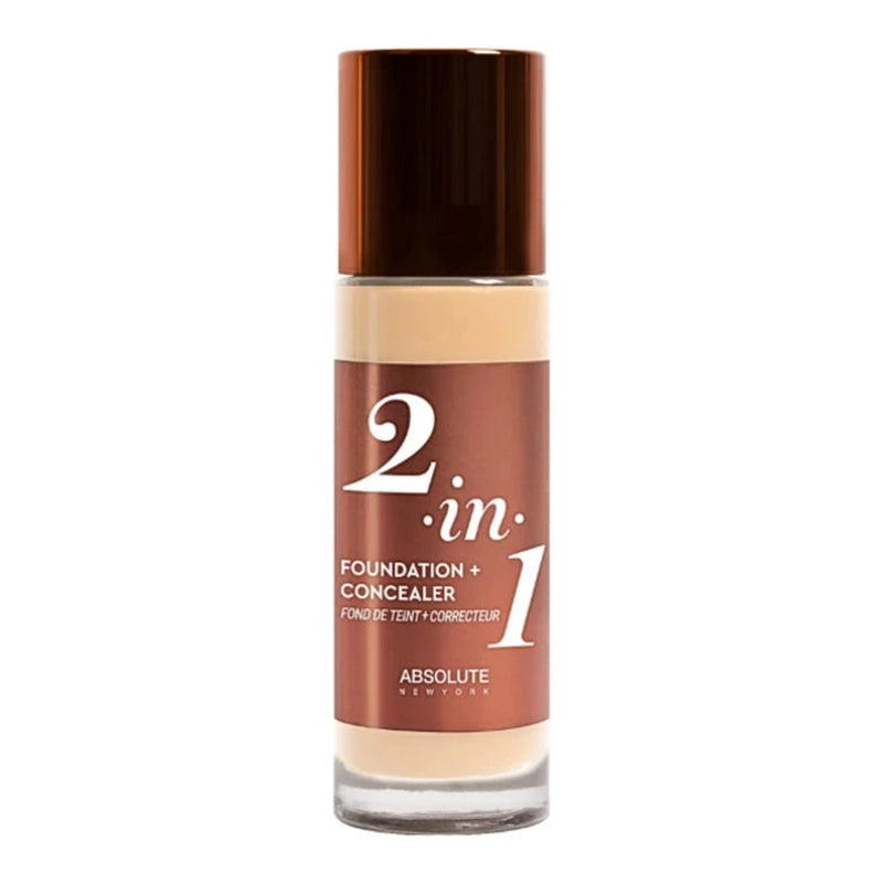 Absolute New York 2in1 Foundation & Concealer Cool Porcelain 35ml