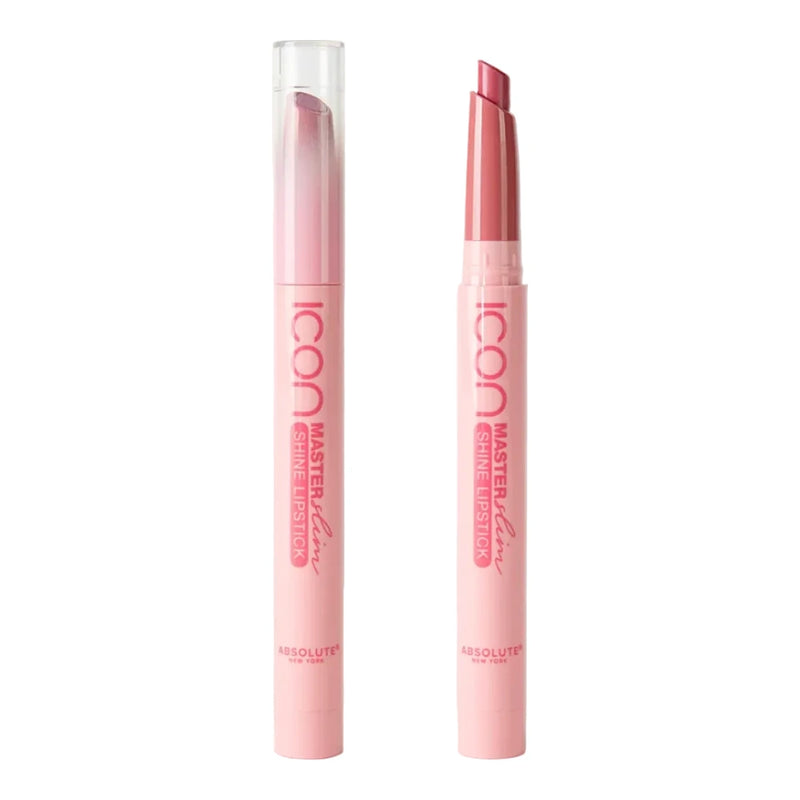 Absolute New York Master Slim Shine Lipstick Peony Pink 22