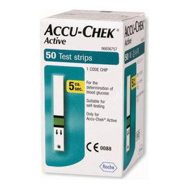 Boîte de 50 bandelettes de glycémie Accu-Chek Active