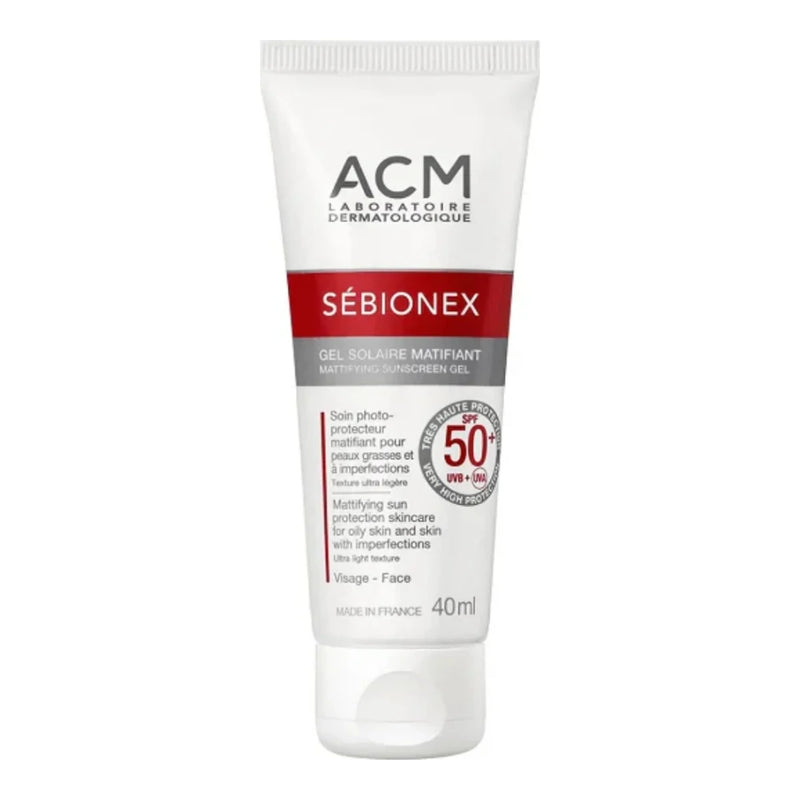 ACM Sébionex جل واقٍ من الشمس مطفئ للمعان SPF 50+ – 40 مل