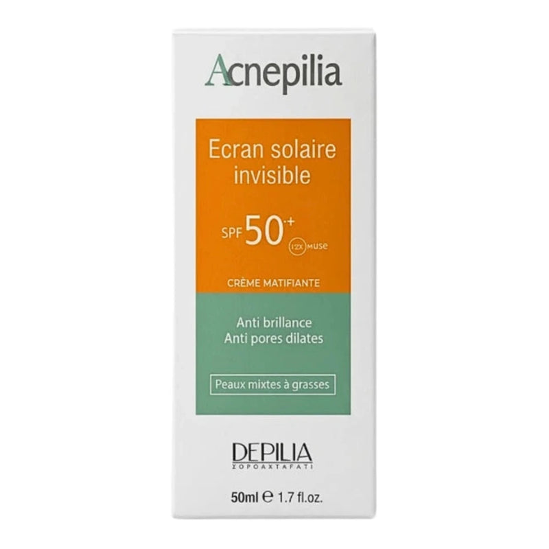Acnepilia واقٍ شمسي غير مرئي SPF50+ 50 مل