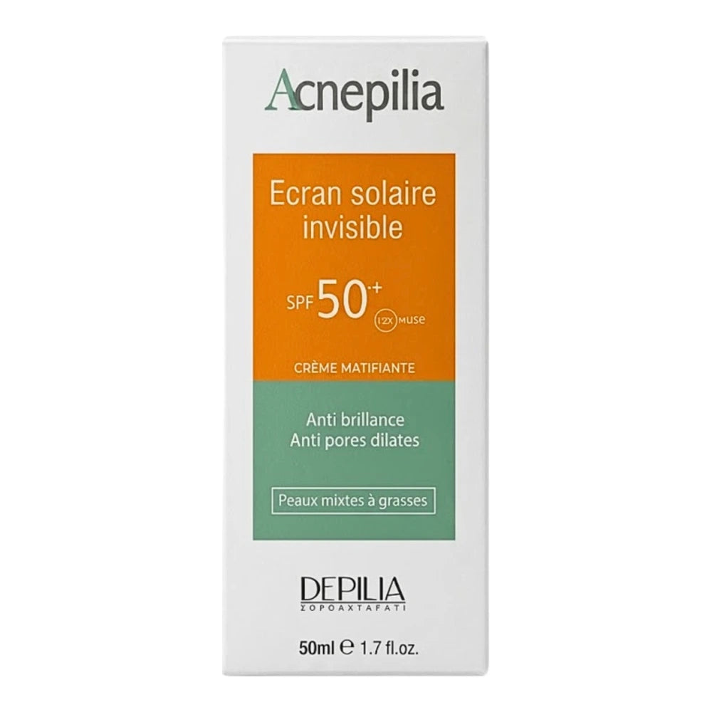 Acnepilia Crème Solaire Invisible SPF50+ 50 ml – tube