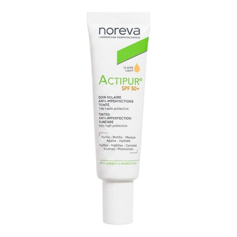 Noreva Actipur Anti-Blemish Sunscreen Light Tint SPF50+ 30ml
