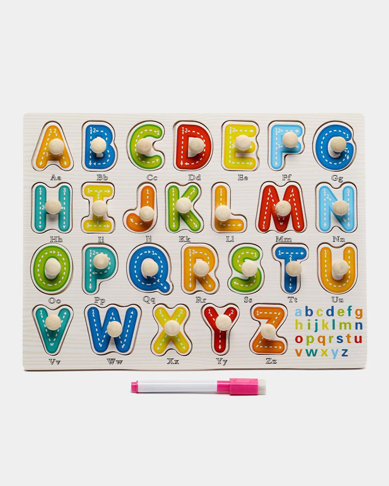 Wooden Puzzle & Slate Alphabet 3 years+