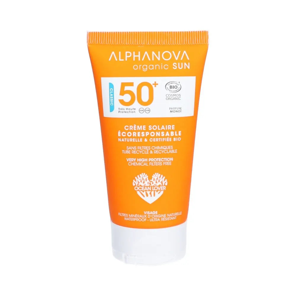 Alphanova Organic Sun Invisible Sunscreen Cream SPF50 – 50g