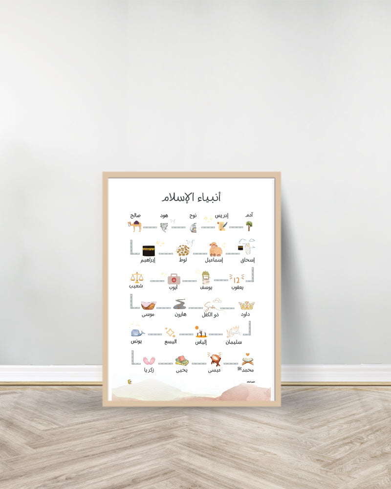 Un Tableau décoratif - أنبياء الاسلام- Bois