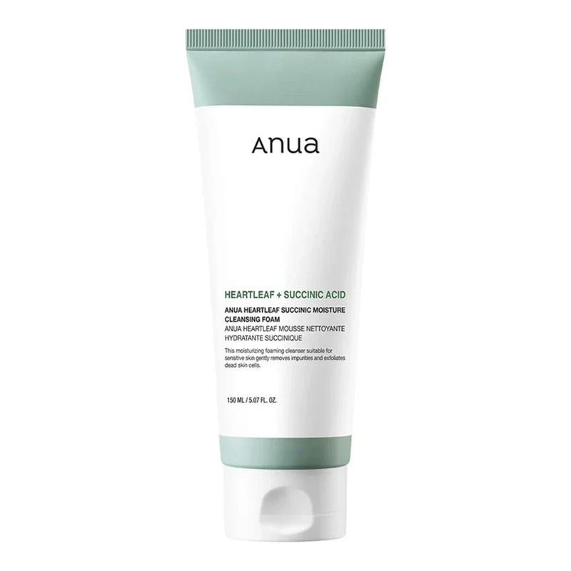 Anua رغوة منظفة Heartleaf Succinic Moisture سعة 150 مل