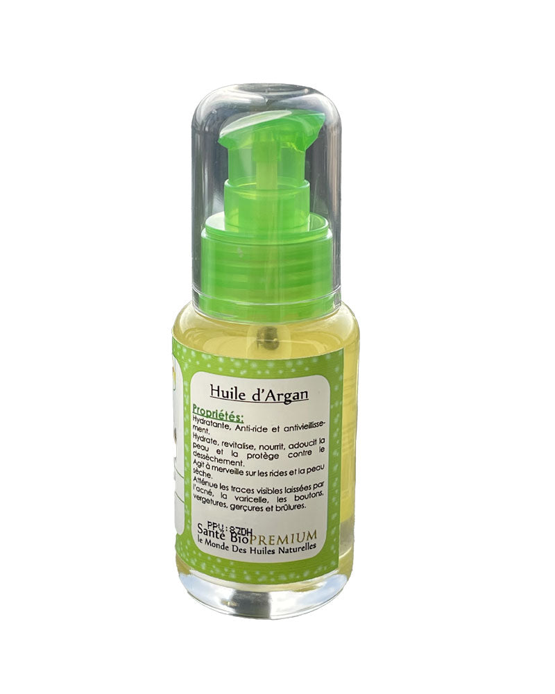 Santé Bio huile végétale d'argan 100% Naturelle - 50ml