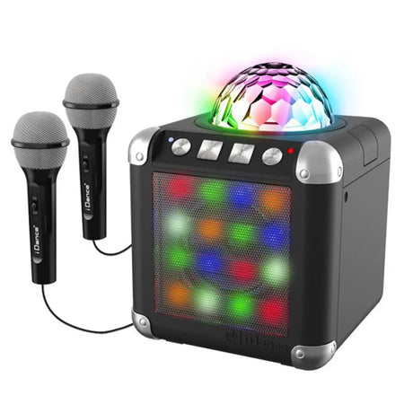 Enceinte iDance Party Cube avec 2 Microphones 6A+