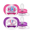 Philips Avent lot de 2 sucettes orthodontiques Ultra Air Happy 6-18 mois fille