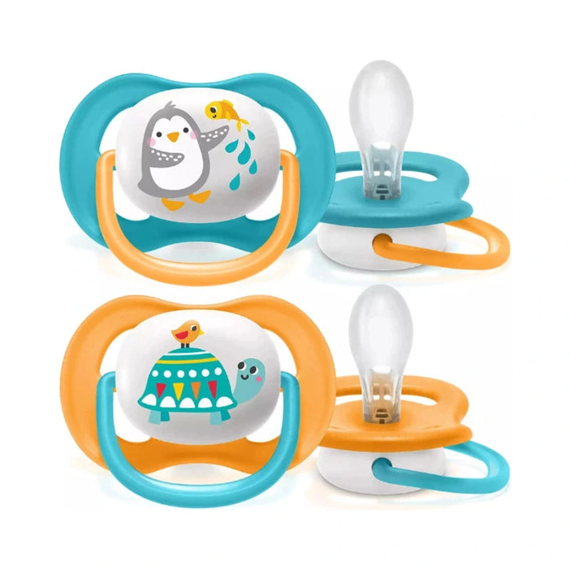 AVENT SUCETTE ORTHO 6-18M BOY PENG/TURT SCF080/07