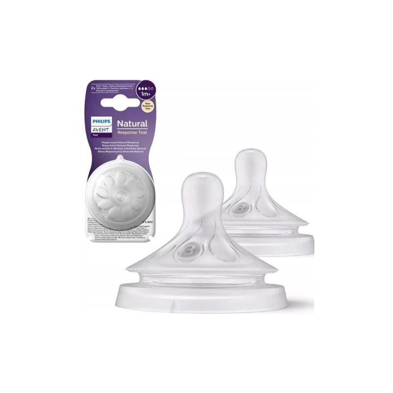 Philips Avent Lot de 2 Tétines Natural Response 1M+