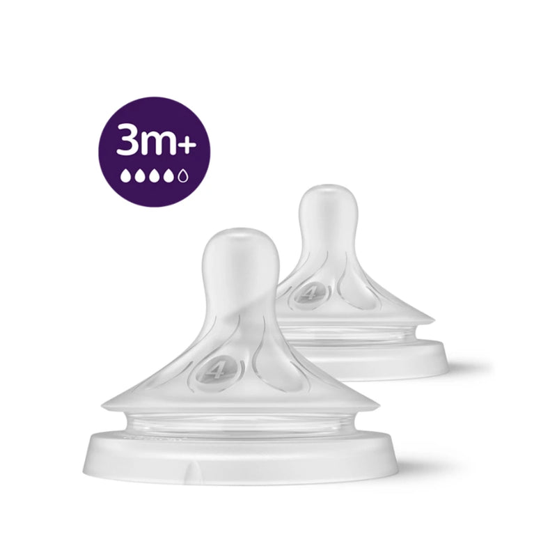 Philips Avent Natural Response Teats 3M+, Pack of 2