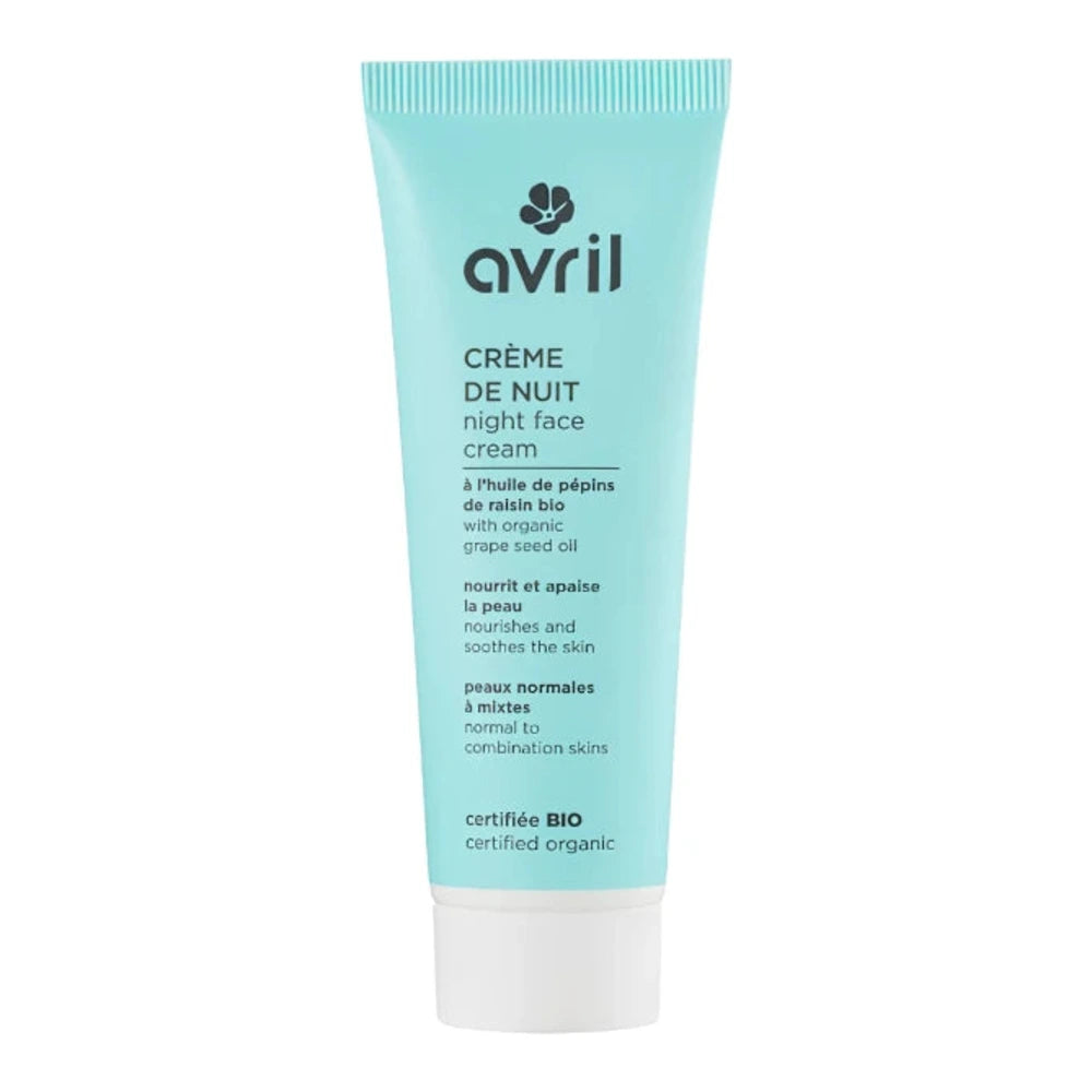 Avril crème de nuit bio peaux normales et mixtes 50 ml – pot
