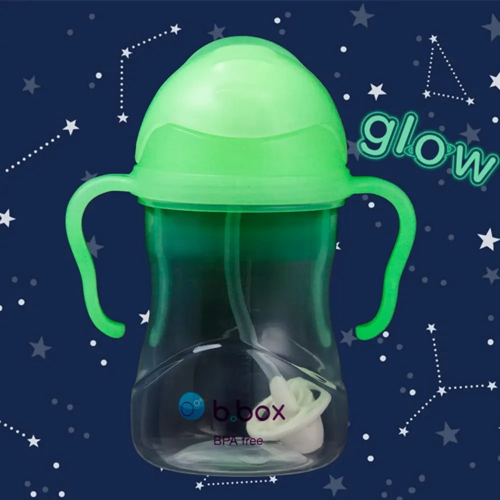 b.box Tasse à Paille Lestée Phosphorescente 240ml - Glow in the Dark