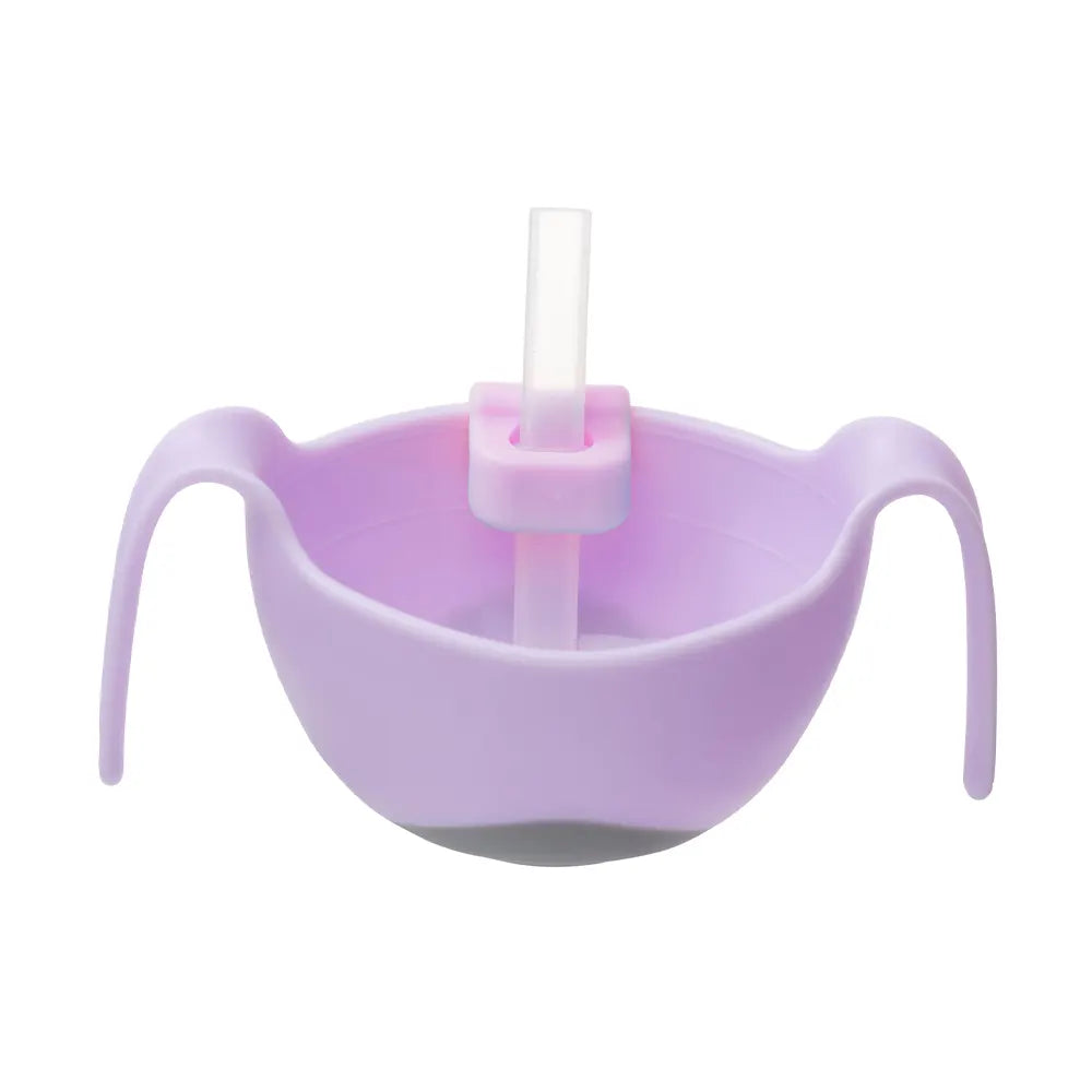 b.box Bol avec Paille Multifonction 6m+ - Boysenberry